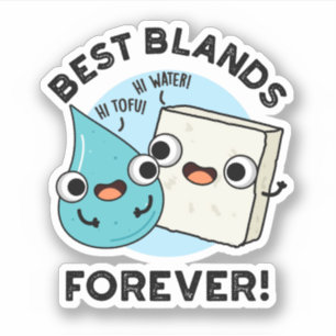 Best Blands Forever Funny BFF Pun Klistermärken