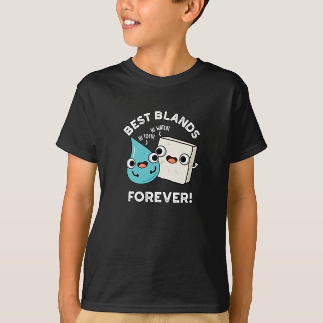 Best Blands Forever Funny BFF Pun Mörk BG T Shirt (Framsida)