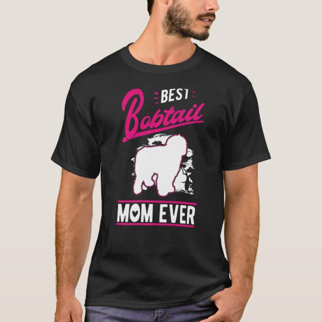 Best Bobtail Mamma någonsin T Shirt (Framsida)