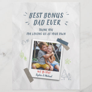 Best Bonus Pappa Fars dag Stepdad Anpassningsbar P