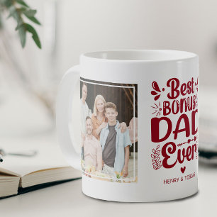 Best Bonus Pappa någonsin 2 Photo Keepsaké Kaffemugg