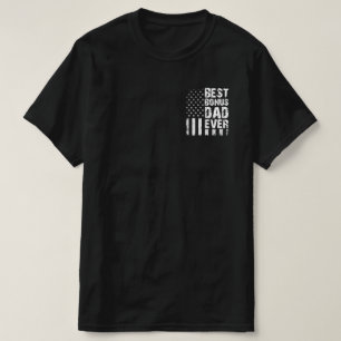 Best Bonus Pappa någonsin American Flagga T Shirt