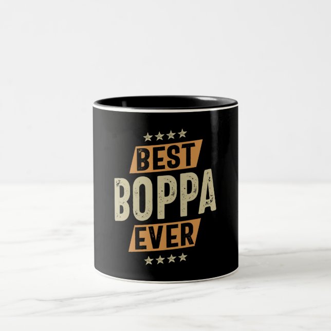 Best Boppa nånsin - Pappa Grandpa Två-Tonad Mugg (Center)