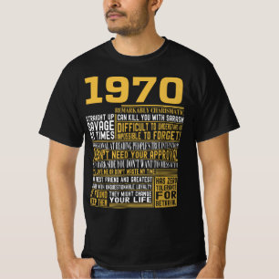 Best Born 1970 Facts for Manar, Womens, Bday Gif T Shirt