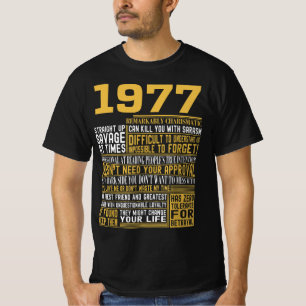 Best Born 1977 Facts for Manar, Womens, Bday Gif T Shirt