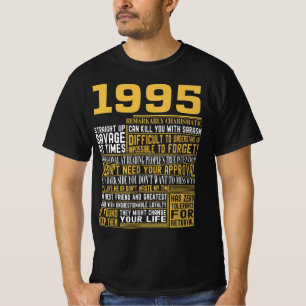 Best Born 1995 Facts for Manar, Womens, Bday Gif T Shirt