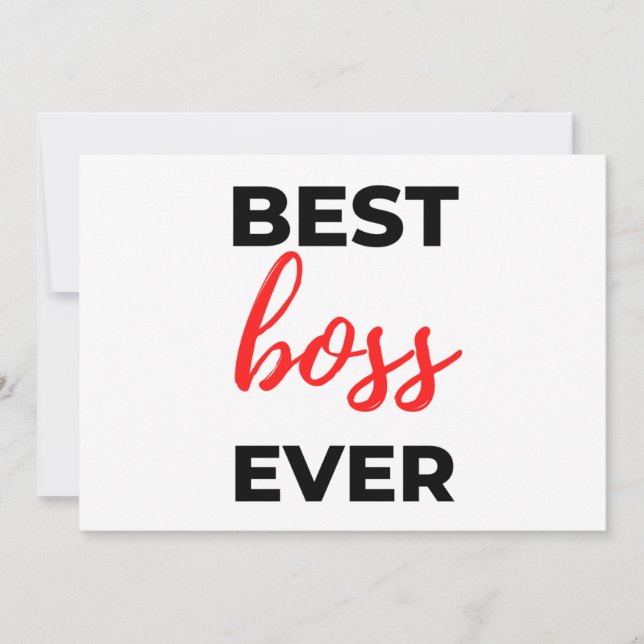 Best Boss Ever 2 Julkort (Framsida)