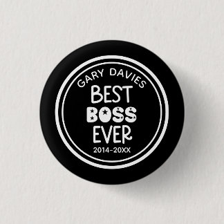Best Boss Ever Button Knapp