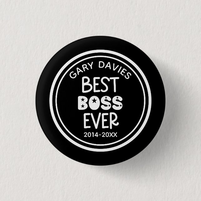 Best Boss Ever Button Knapp (Framsida)