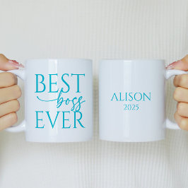 Best Boss Ever Personalized Coffee Mug Kaffemugg