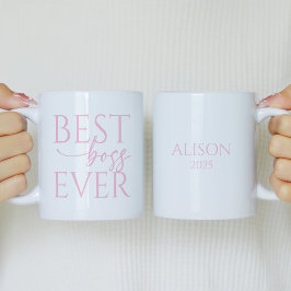 Best Boss Ever Personalized Coffee Mug Kaffemugg