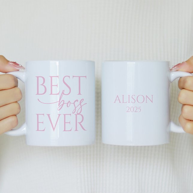 Best Boss Ever Personalized Coffee Mug Kaffemugg (Skapare uppladdad)