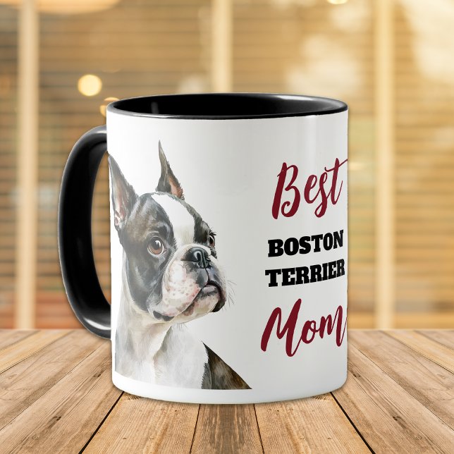 Best Boston Terrier Hund Mamma Mugg (Skapare uppladdad)