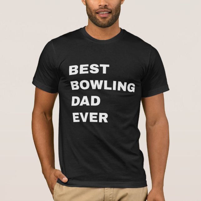 Best bowling dad ever hoodie (Framsida)