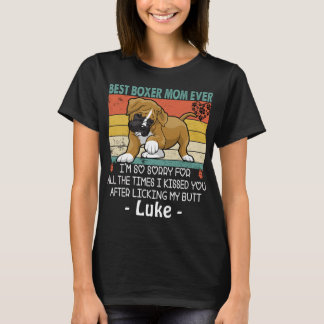 Best Boxer Mamma Anpassningsbar Hund Mamma Personl T Shirt
