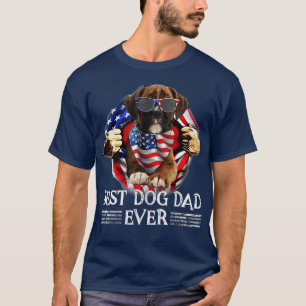 Best Boxer Pappa Alltid Amerikanska Flagga ger För T Shirt