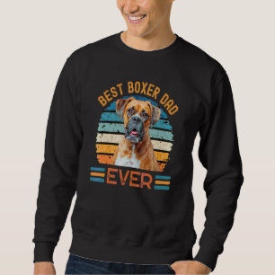 Best Boxer Pappa någonsin Hund Fars dag Tee Lång Ärmad Tröja