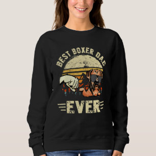Best Boxer Pappa någonsin Sunset Retro Fars dag T Shirt