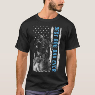 Best Boxer Pappa någonsin Vintage Amerikanska Flag T Shirt