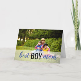 Best Boy Mamma Photo Mors dag Card Kort