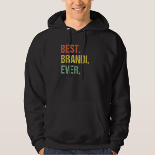 Best Brandi någonsin Retro Funny Namn Humor Nickna Hoodie