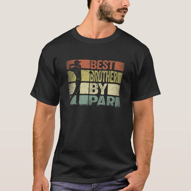 Best Brother by Par Pappa Fars dag Golf Golfe T Shirt (Framsida)