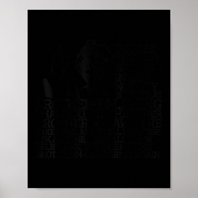 Best Brother In-law Gift Funny Trump-offert Poster (Framsidan)