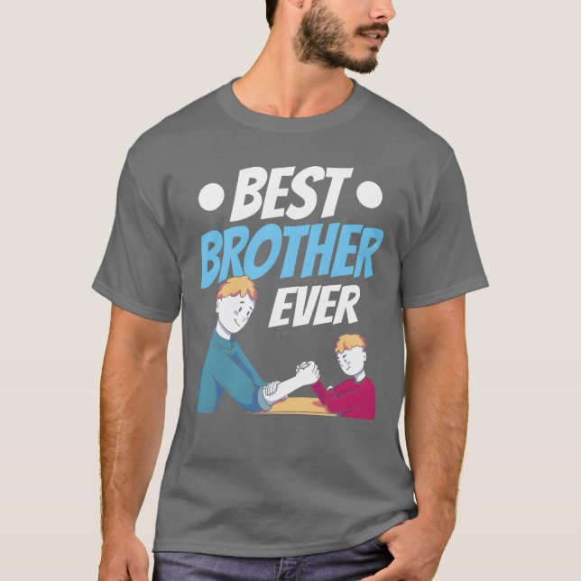 Best Brother nånsin Friendeam Brothers Vänskap vi T Shirt (Framsida)