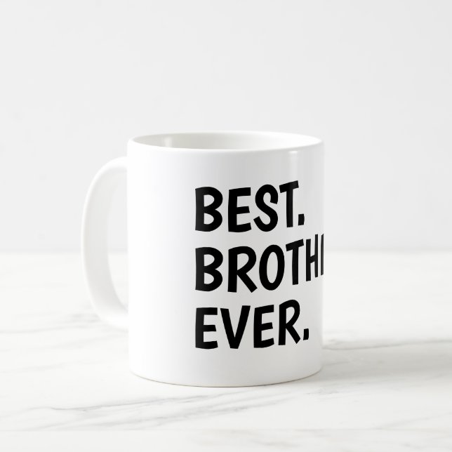 Best Brother nånsin Shirt, Syskon Kaffemugg (Framsida vänster)