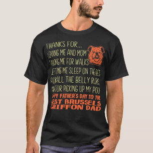Best Brussels Griffon Fars dag Gift T Shirt