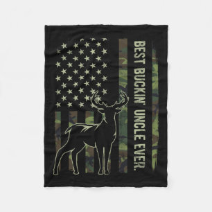 Best Buckin-morbror Aldrio American Flagga Hu Fleecefilt