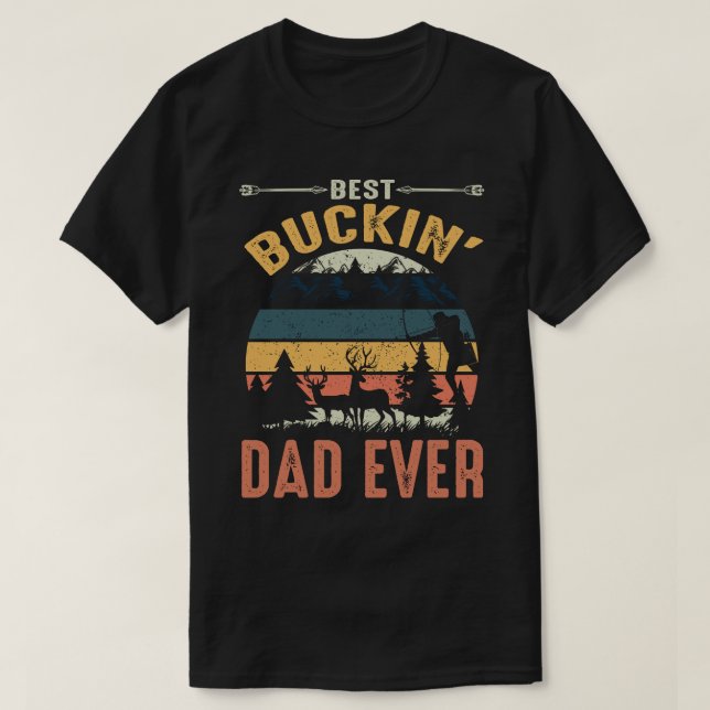 Best Buckin PAPPA EVER Vintahe Fars dag T Shirt (Design framsida)