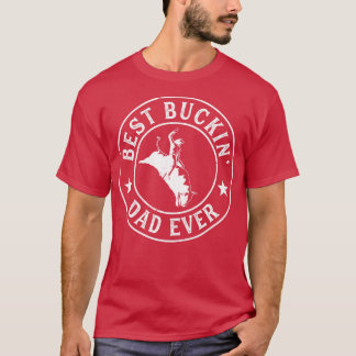 Best Buckin Pappa någonsin CowboyBull Riding Rodeo T Shirt