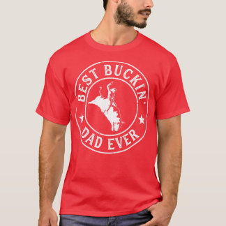 Best Buckin Pappa någonsin CowboyBull Riding Rodeo T Shirt