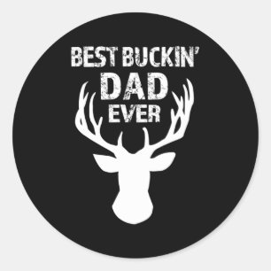 Best Buckin Pappa någonsin'S Runt Klistermärke