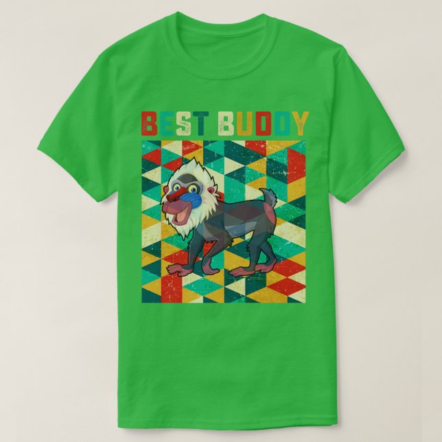 Best Buddy Baboon T Shirt (Design framsida)