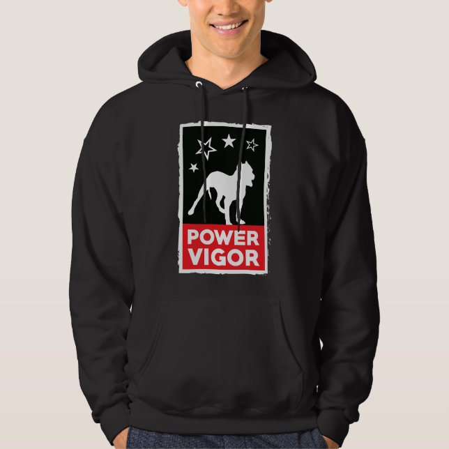 Best Buddy Hund Pitbull Tagadog Hoodie (Framsida)