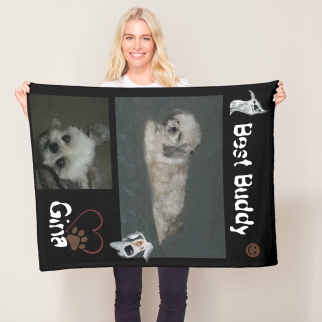 Best Buddy Hund Shih Tzu Fleece Blanket (Best Buddy Dog Shih Tzu Fleece Blanket)