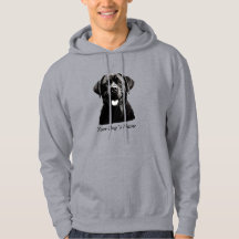 Best Buddy Labrador Retriever B&W Silohuette