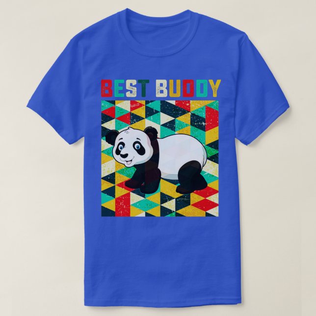 Best Buddy Panda Bear T Shirt (Design framsida)