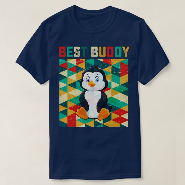 Best Buddy Penguin T Shirt (Design framsida)