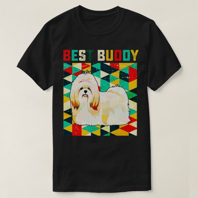Best Buddy Shih Tzu T Shirt (Design framsida)