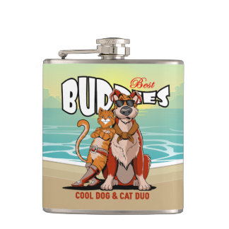 Best Buddy | Vinyl Wrapped Flask Fickplunta