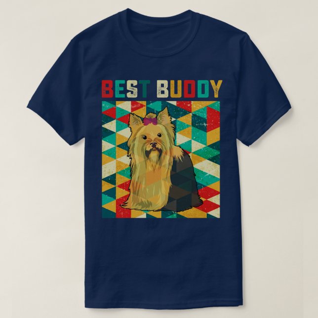 Best Buddy Yorkie T Shirt (Design framsida)