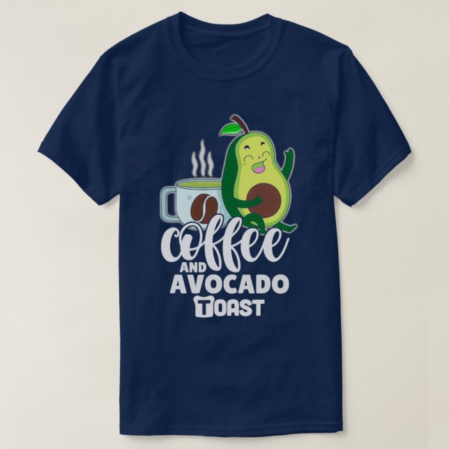 Best Buds Coffee Avocado Toast Funny T Shirt (Design framsida)