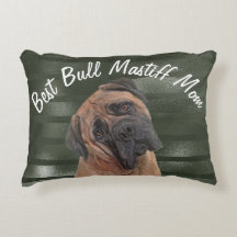 Best Bull Mastiff Mamma accent Pillow