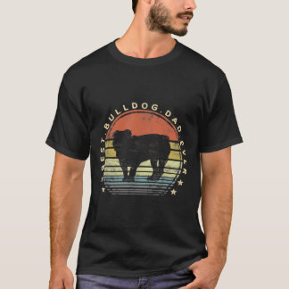 Best Bulldog Pappa Alltid pappa presenterar Hund ä T Shirt