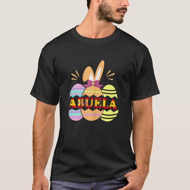Best Bunny Abuela First Mom Now Abuela Mommy And M T Shirt (Framsida)
