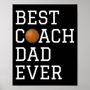 Best Bysketbyll Coach Pappa Tränar Far Gi Poster