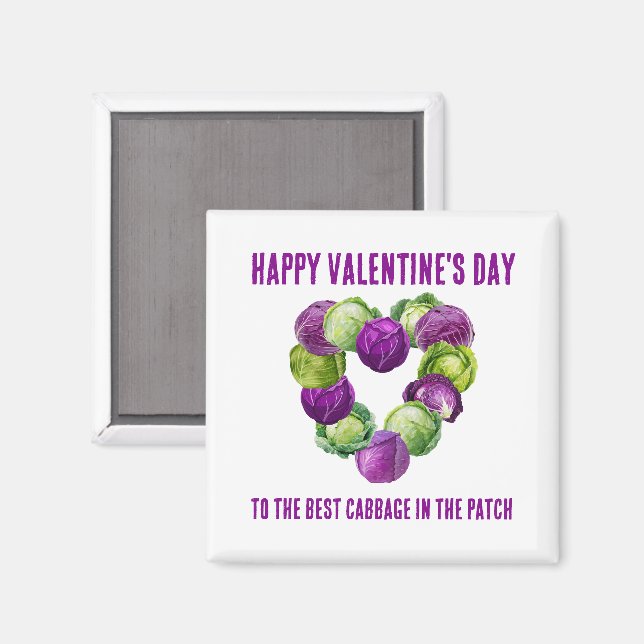 BEST CABBAGE IN THE PATCH Valentine Couples Magnet (Front/Back)